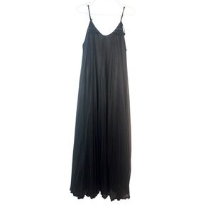 Vintage BLANCHE black lingerie tulle nightgown Large
